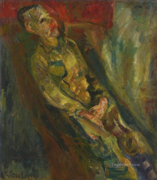 チャイム・スーティン Painting - 若い男が義務的に伸ばされたチャイム・スーティン
